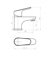MEDIDAS MONOMANDO LAVABO TRASS MARTI1921